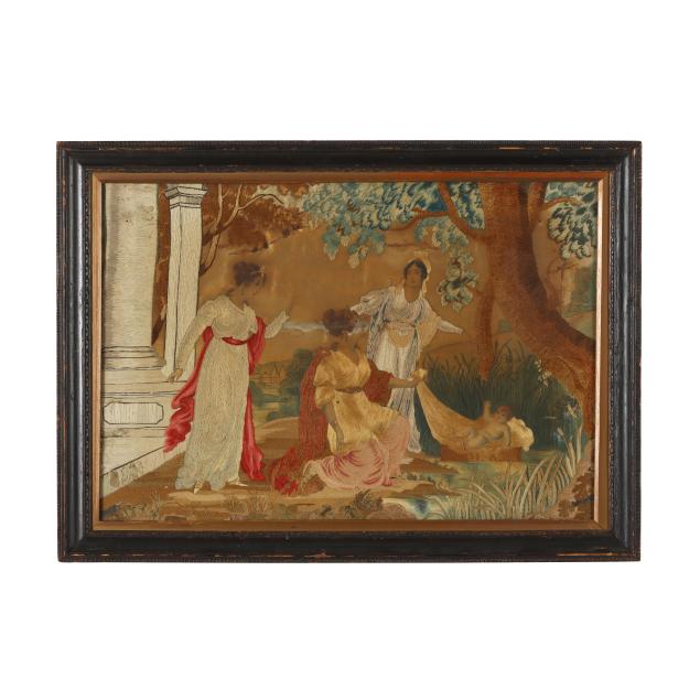 framed-needlework-of-baby-moses-and-the-queen-of-egypt