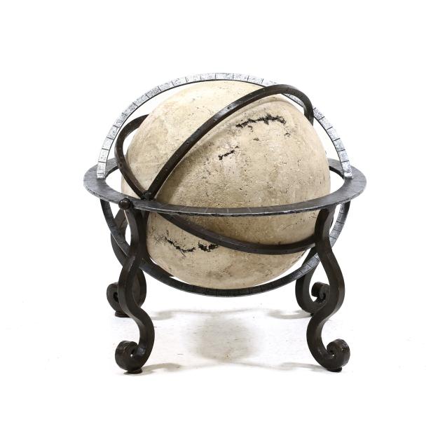 a-decorative-stone-and-steel-armillary-sphere