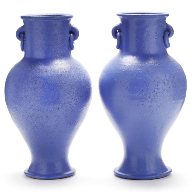 a-pair-of-ring-handle-floor-vases-attributed-to-waymon-cole