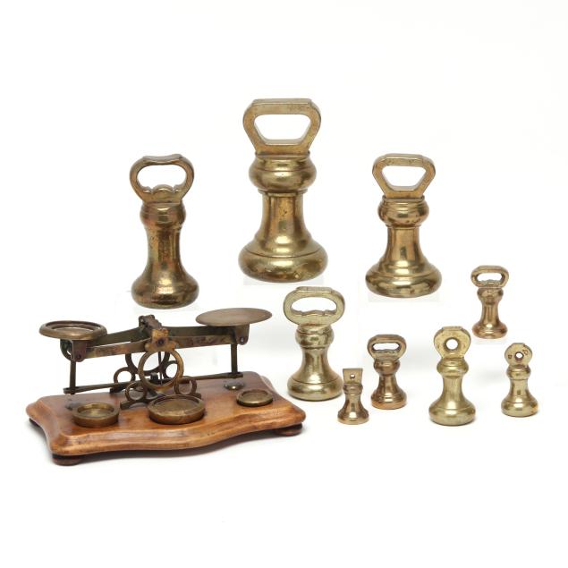 edwardian-brass-postal-scale-with-weights