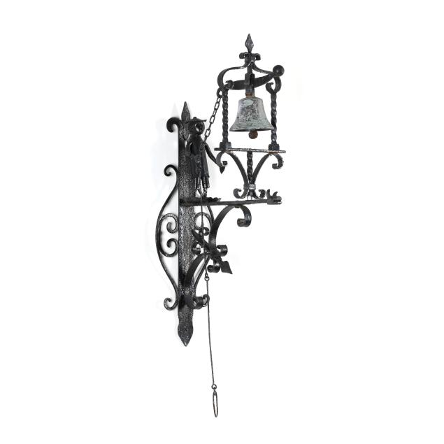 vintage-wrought-iron-figural-door-bell