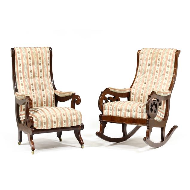 attributed-thomas-day-two-american-mahogany-classical-chairs