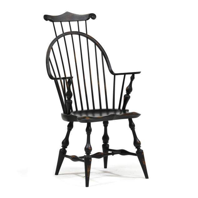 d-r-dimes-distressed-painted-comb-back-armchair