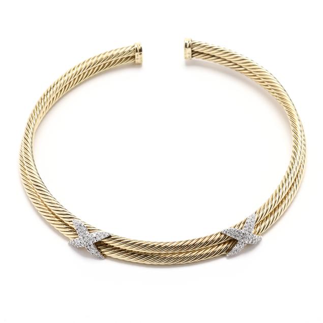 bi-color-gold-and-diamond-i-cable-x-i-choker-necklace-david-yurman