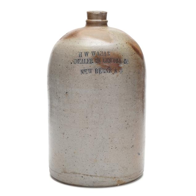 new-bern-nc-stoneware-spirits-jug