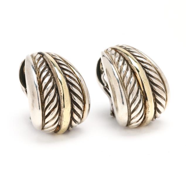 sterling-silver-and-gold-i-cable-i-earrings-david-yurman