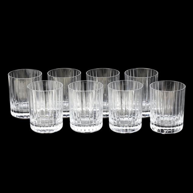 baccarat-set-of-eight-i-harmonie-i-crystal-double-old-fashion-tumblers