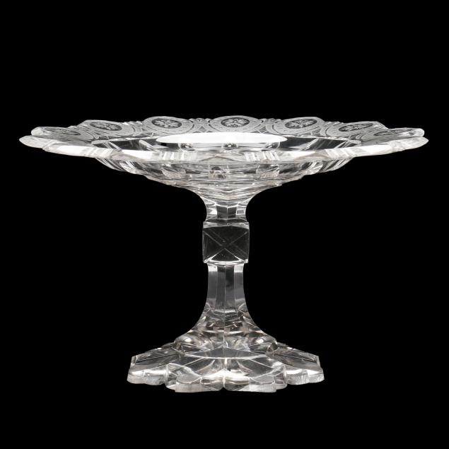 large-anglo-irish-style-cut-glass-footed-bowl