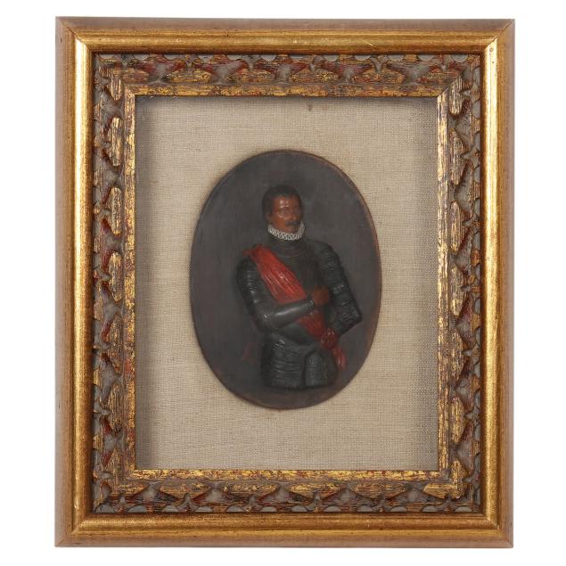 antique-wax-portrait-of-a-continental-officer