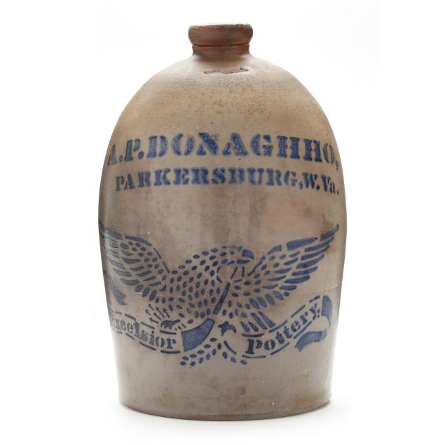 rare-a-p-donaghho-stoneware-jug-with-eagle-motif