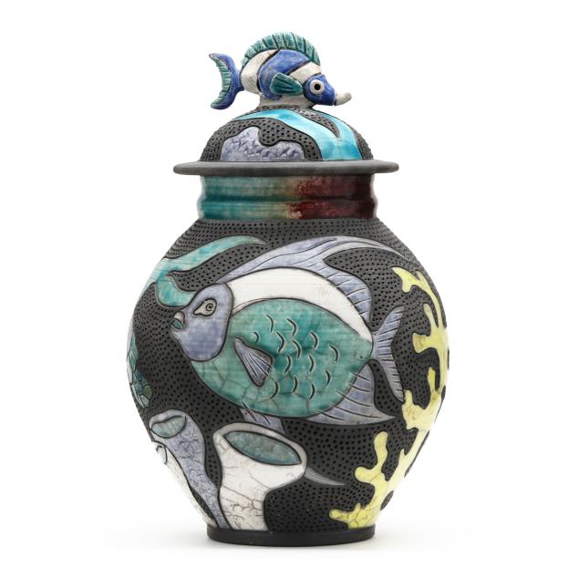 robin-rodgers-american-raku-pottery-fish-vase