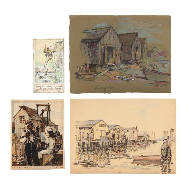 arthur-s-allis-american-1904-1973-four-unframed-works