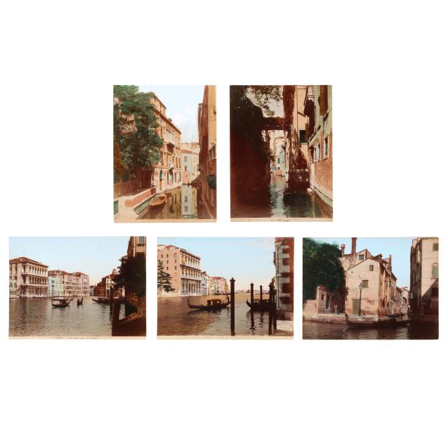 five-antique-hand-tinted-photographs-of-the-canals-of-venice