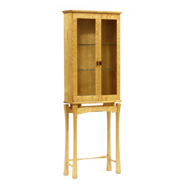 mark-nelson-nc-american-craft-birds-eye-maple-display-cabinet