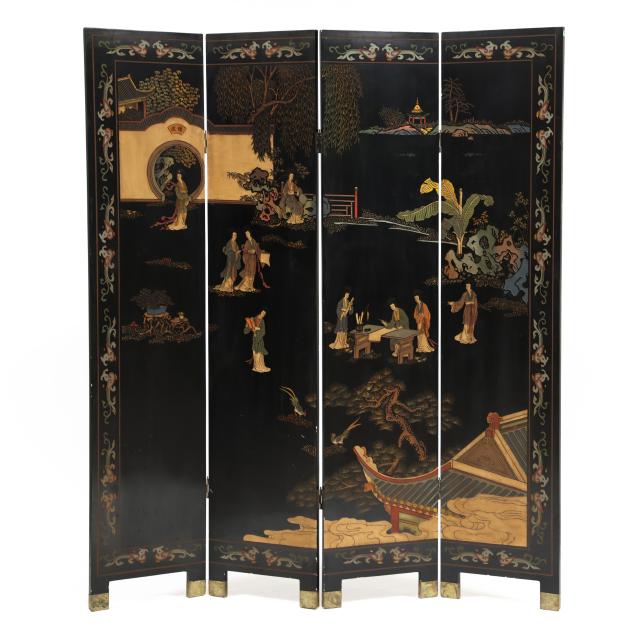 a-chinese-lacquered-four-panel-screen