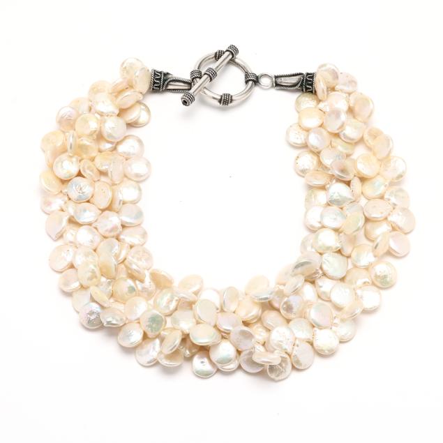 silver-and-coin-pearl-torsade-necklace