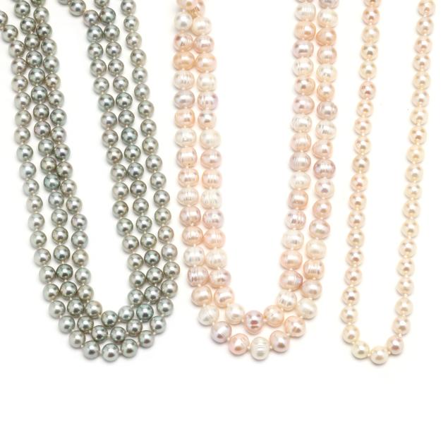 three-cultured-pearl-necklaces