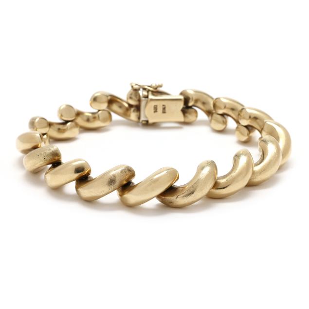 gold-san-marco-link-bracelet-italy