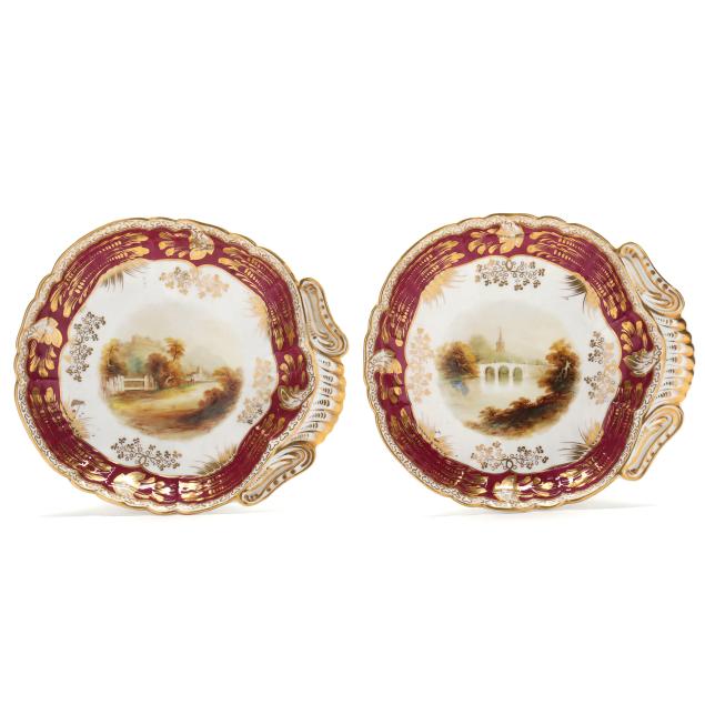 a-pair-of-english-shell-dessert-plates