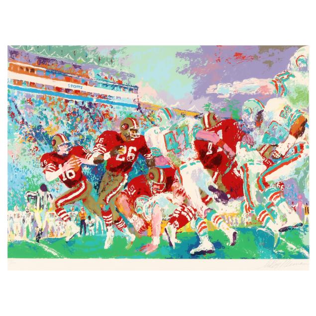 leroy-neiman-american-1921-2012-i-post-season-football-classic-superbowl-xix-49-ers-vs-dolphins-i