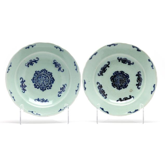 a-pair-of-chinese-celadon-ground-blue-and-white-dishes