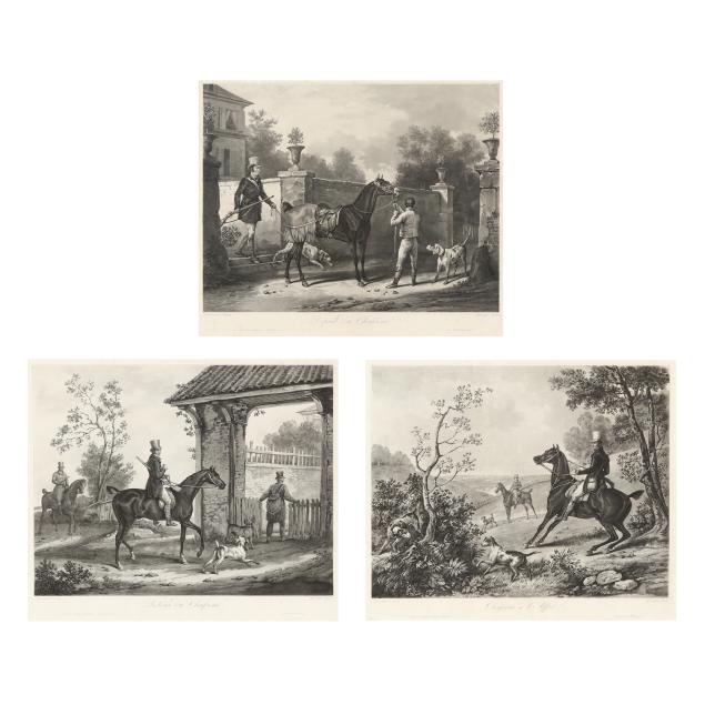 after-carle-vernet-french-1758-1836-three-hunt-scene-engravings