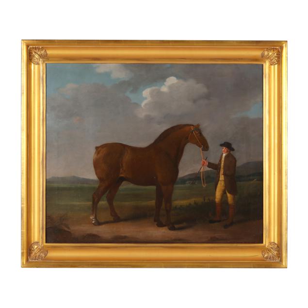 english-school-19th-century-portrait-of-a-horse-and-owner