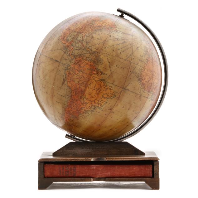 vintage-hammond-s-terrestrial-globe-and-atlas