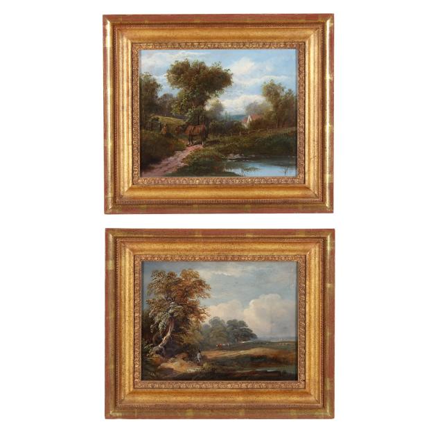 english-school-late-19th-century-pair-of-landscapes-with-figures