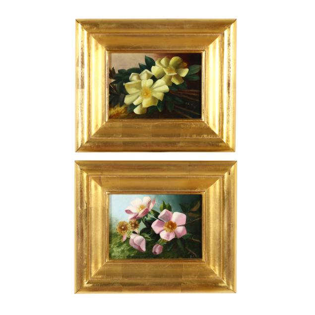 pair-of-vintage-floral-paintings-signed