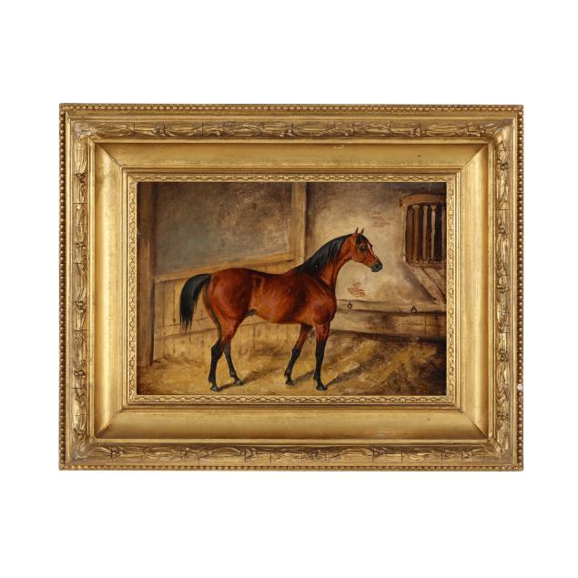 english-school-19th-century-portrait-of-a-horse-in-a-stable