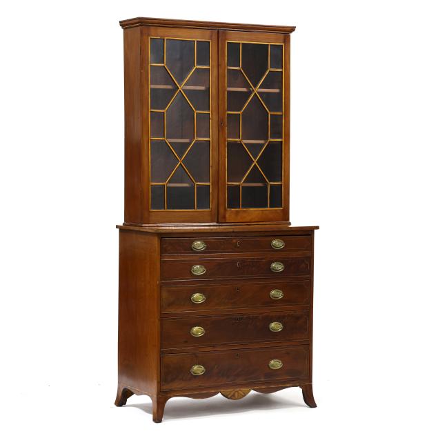 federal-inlaid-mahogany-secretary-bookcase