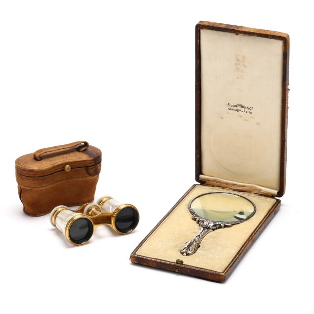 antique-cased-sterling-magnifying-lens-and-pair-of-opera-glasses