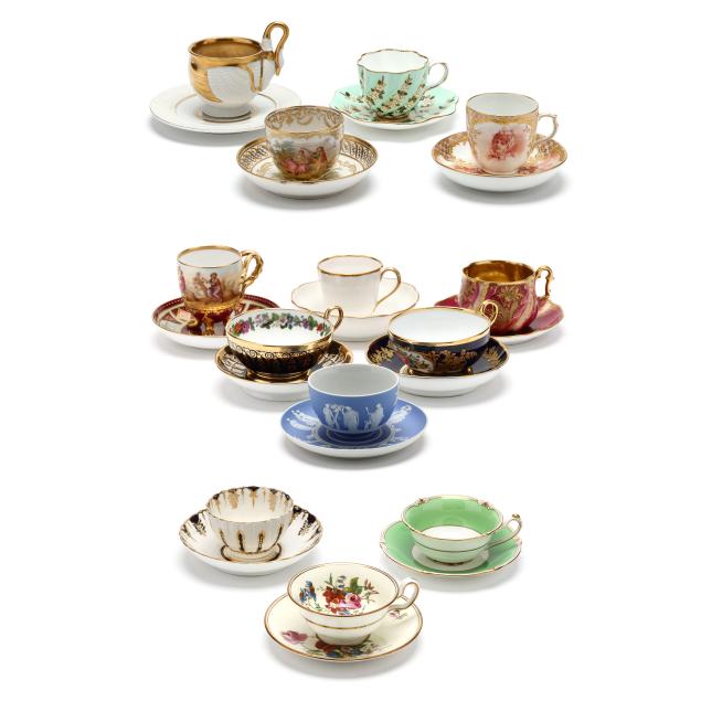 assortment-of-porcelain-teacups-and-saucers