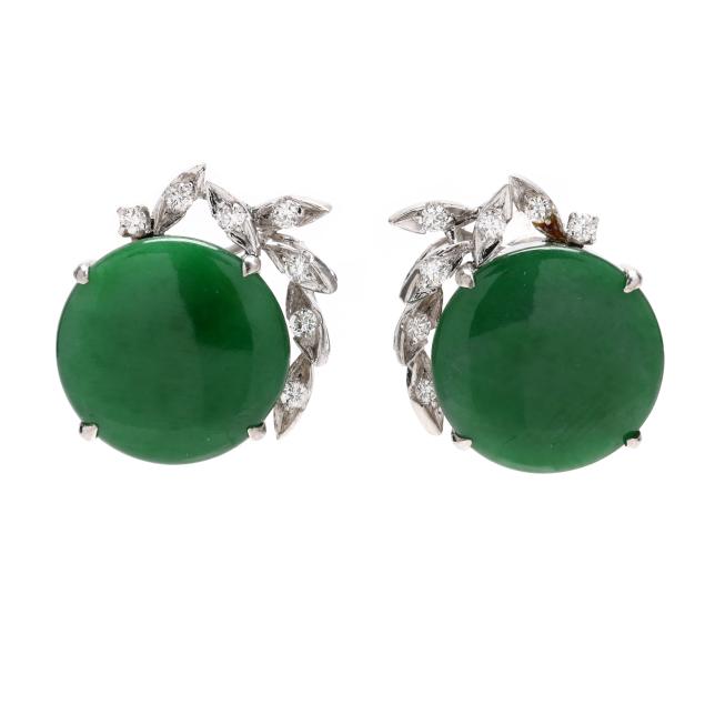 white-gold-jadeite-jade-and-diamond-earrings