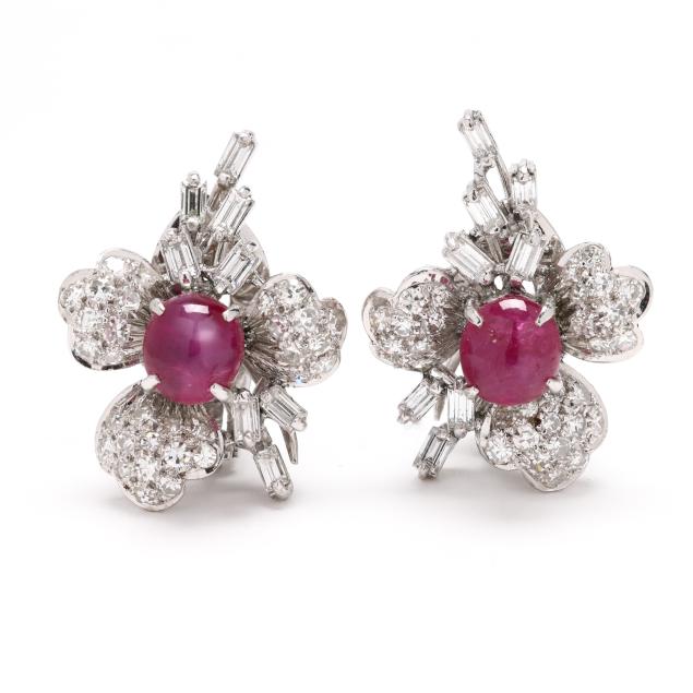 vermeil-star-ruby-and-diamond-earrings