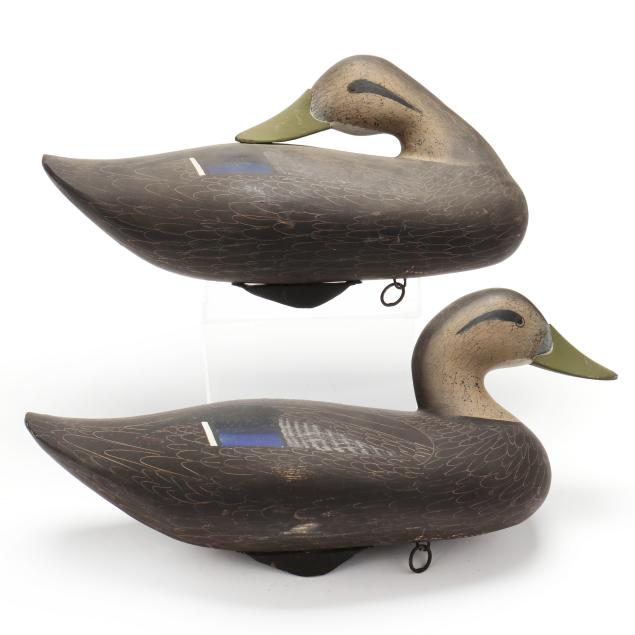 jim-pierce-b-1934-pair-of-black-ducks