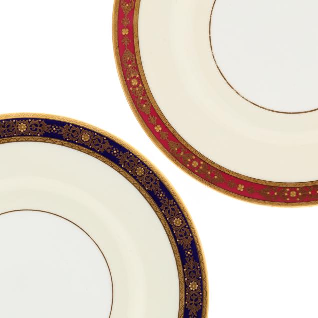 two-sets-of-twelve-mintons-for-tiffany-co-gold-encrusted-dinner-plates