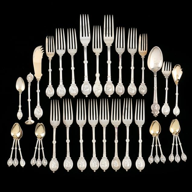 assortment-of-sterling-silver-i-medallion-i-flatware