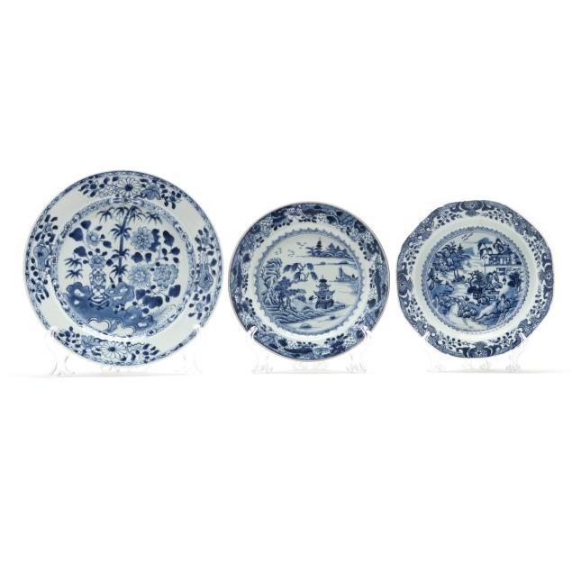 a-group-of-chinese-export-blue-and-white-porcelain