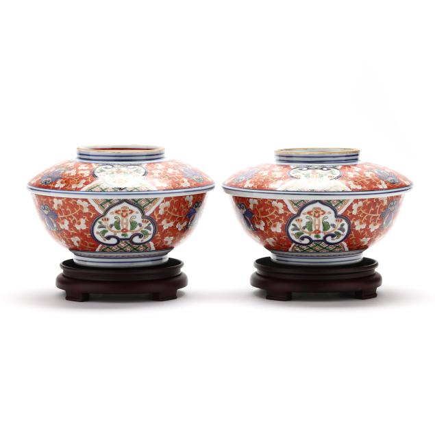 a-pair-of-large-japanese-imari-rice-serving-bowls-with-covers