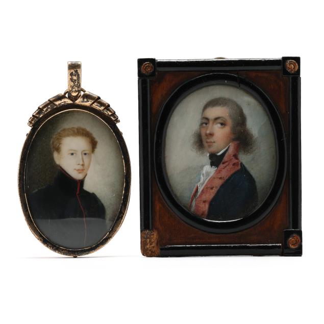 continental-school-19th-century-two-portrait-miniatures-of-young-officers