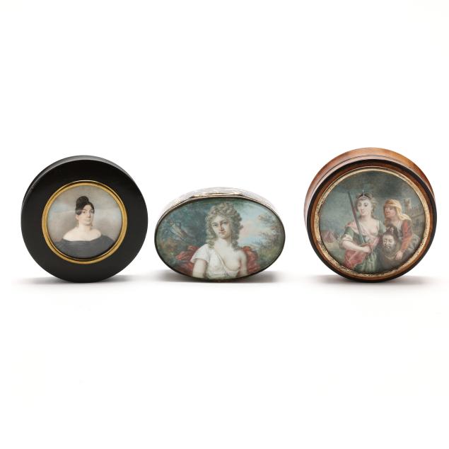 three-19th-century-continental-patch-boxes-with-miniature-portraits