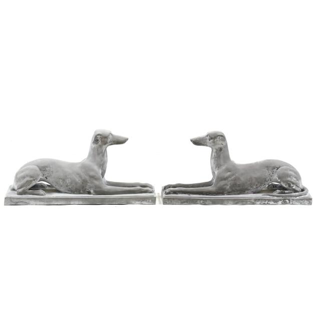 pair-of-recumbent-garden-hounds