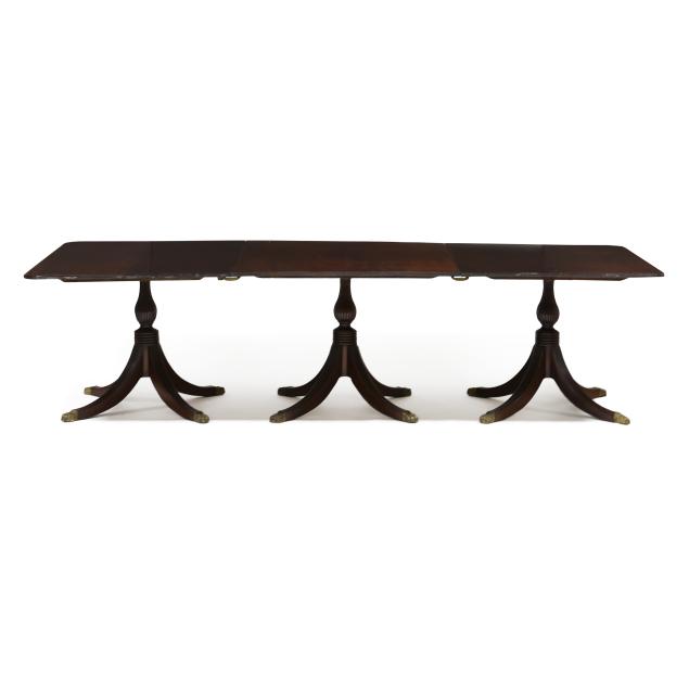 antique-georgian-style-mahogany-triple-pedestal-dining-table