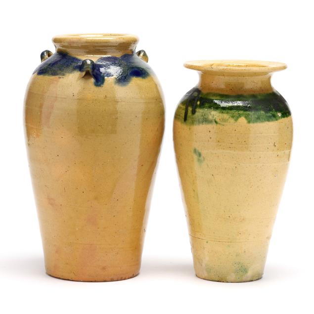 two-auman-pottery-tall-vases