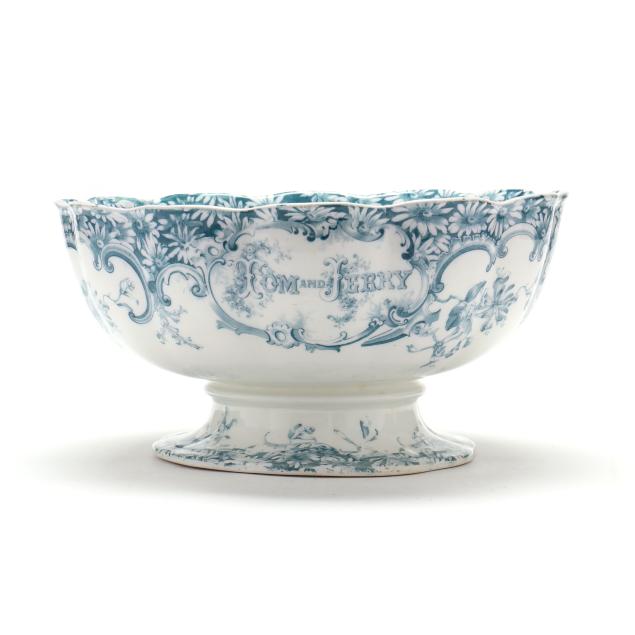 antique-furnival-transferware-tom-and-jerry-footed-punch-bowl