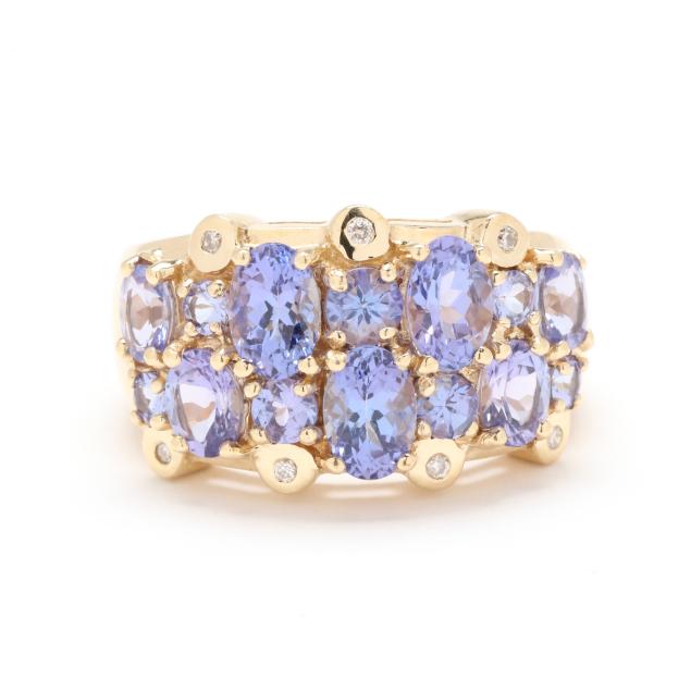 gold-tanzanite-and-diamond-ring-thailand