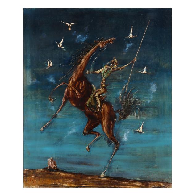 kado-hiroshi-japanese-1909-1994-i-the-flight-of-don-quixote-i