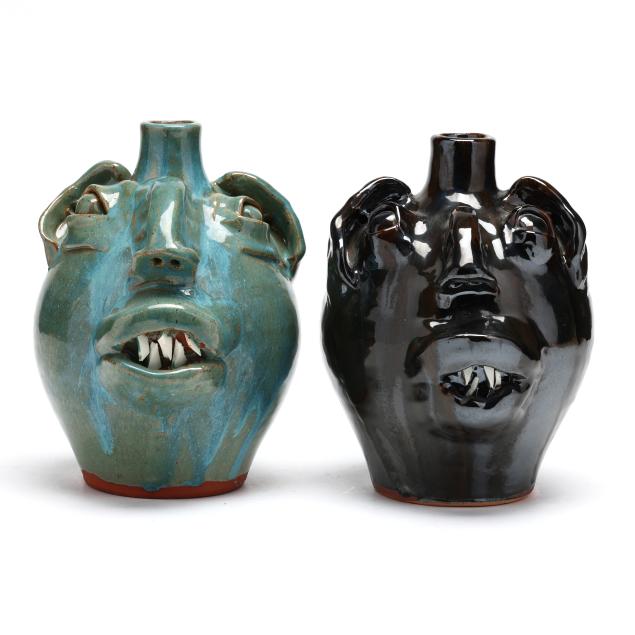 two-face-jugs-m-l-owens-seagrove-nc